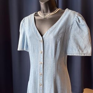 Vintage  denim maxi dress by Jessie Jeans Wear  Size 10.